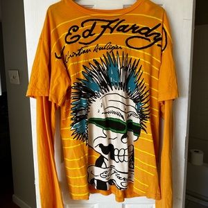 [RARE] Christina Aguilera x Ed Hardy Long Sleeve